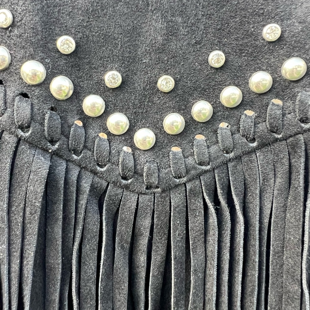 Miss Me Suede Fringe Jacket Stage Coach ready! - Picture 5 of 6